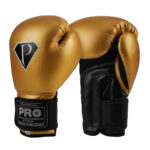 PRO Boxing Gloves Golden Black Deluxe Series