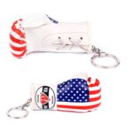 boxing glove keychain with White backgroud