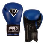 PRO Boxing Gloves Blue Black Deluxe Series