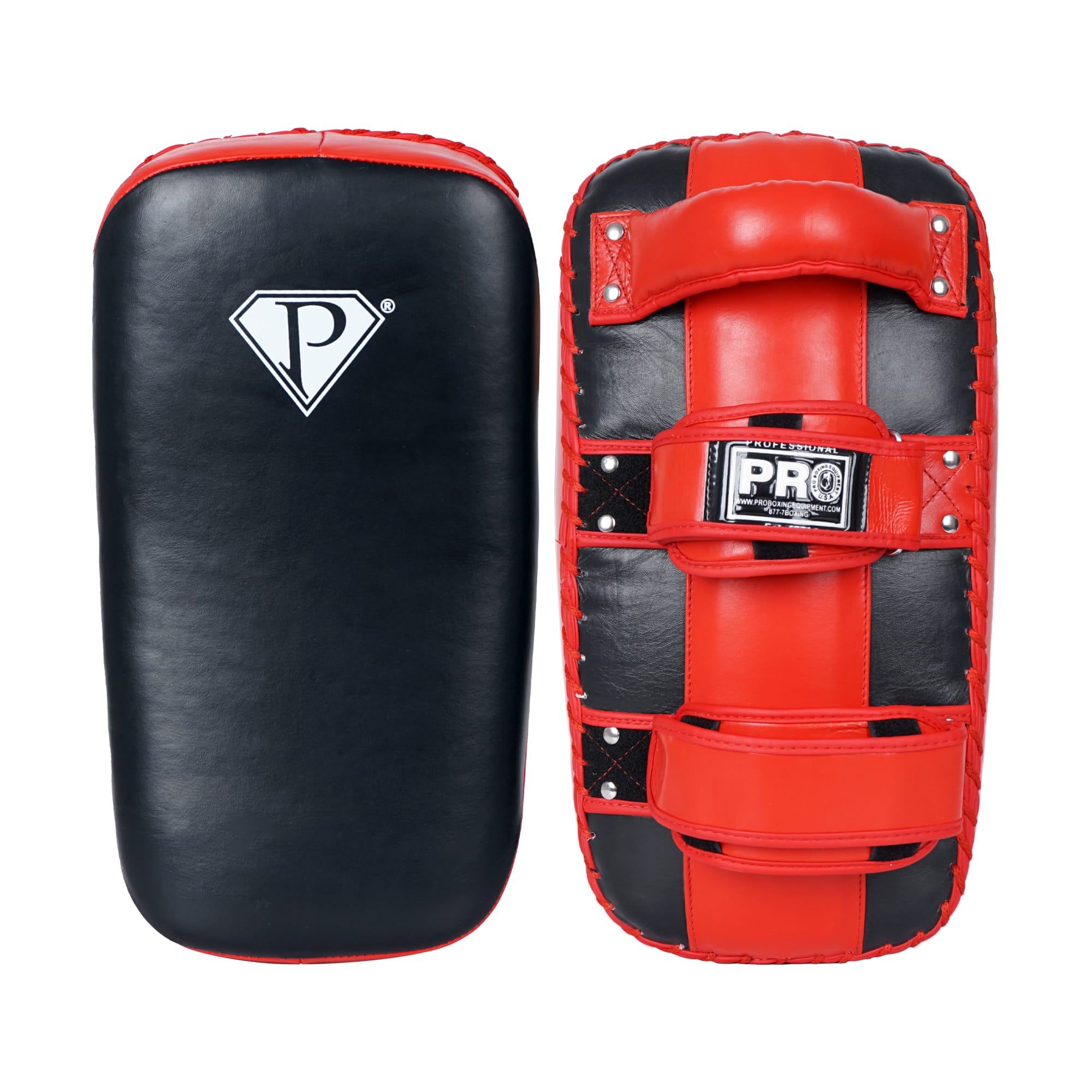 Ring to Cage MUGHALS MiM-Foam カーブ ムエタイ キックパッド レッド/ブラック Mughals Muay Thai Low⁄leg Kick Pad Set Ring To Cage MUGHALS MiM