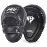 PRO Boxing Gel Black Contoured Punch Mitts