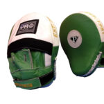 Pro Leather Curve Focus Mitts Green-White