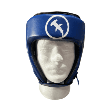 Open Face Boxing Headgear Dark Navy Blue